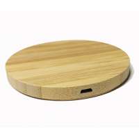 2020 new arrivals various shape 5W 10W wood wireless phone charger bamboo