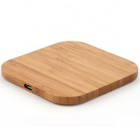 Top Quality Qi Fast Universal 10w Square Wooden Wood Wireless Wirless Phone Charger for iPhone