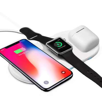 3 IN 1 Universal Wireless Charger for iPhone for Samsung Qi Fast wireless charging For Apple Watch for air pod EU UK AU US plug