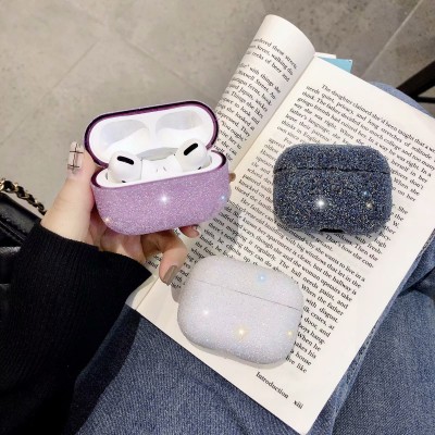 Luxury resin gel Diamond for AirPods case for Women Bling Crystal Anti-lost Cover for Airpods 1 2 3 Wireless Charging Cases