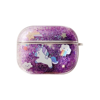 Hot Sell Liquid Glitter Quicksand TPU Cover for Air pod Pro Case Wireless BT Anti-Falling for Air pod Pro charging Case